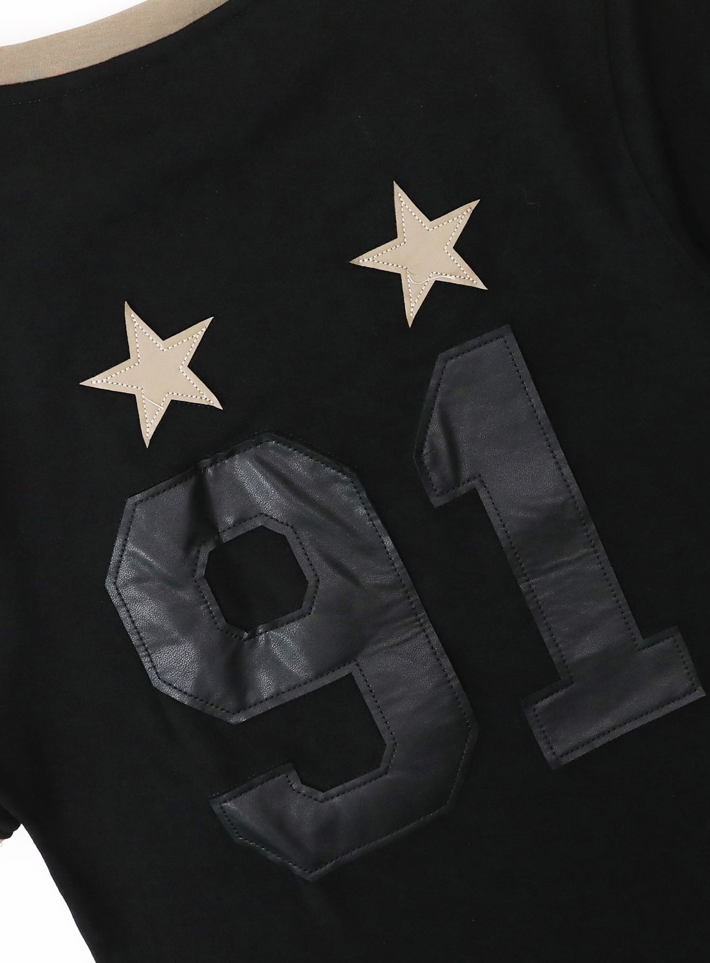 Vintage Club Jersey Ringer T-Shirt - Black