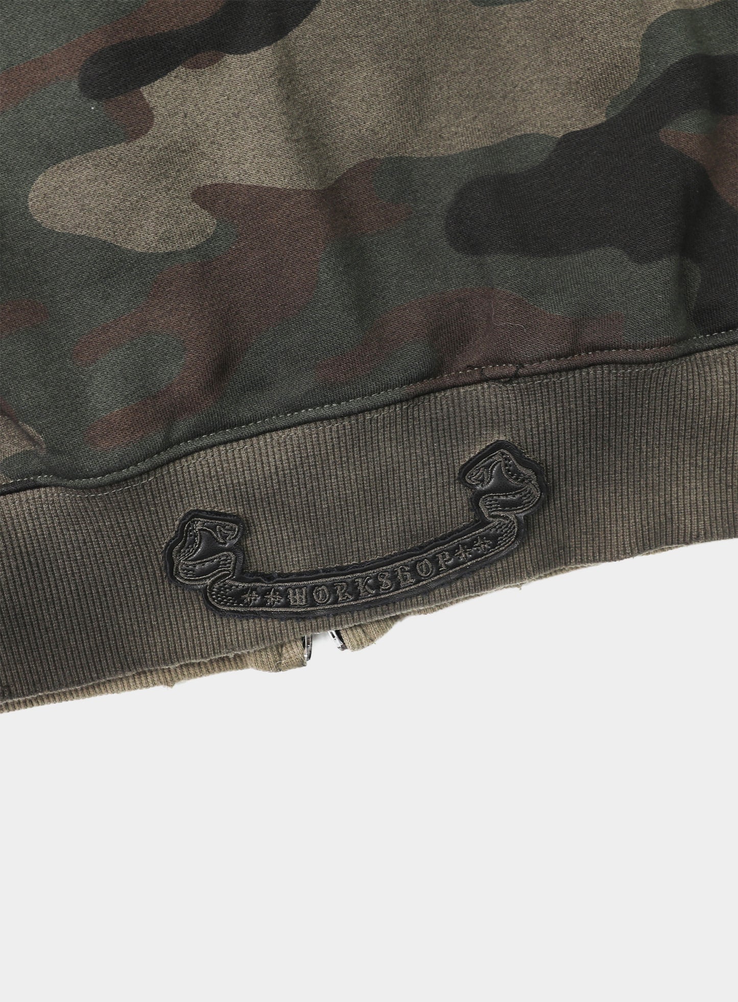 Cosmo Patch Hooded Zip-Up - Green Camo