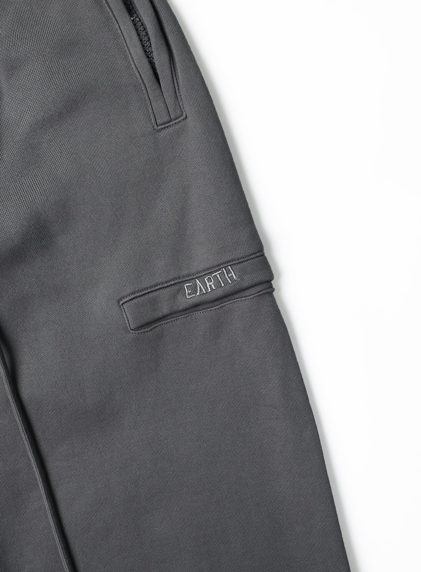 Old Effect Super Wide Trousers - Sleet Gray