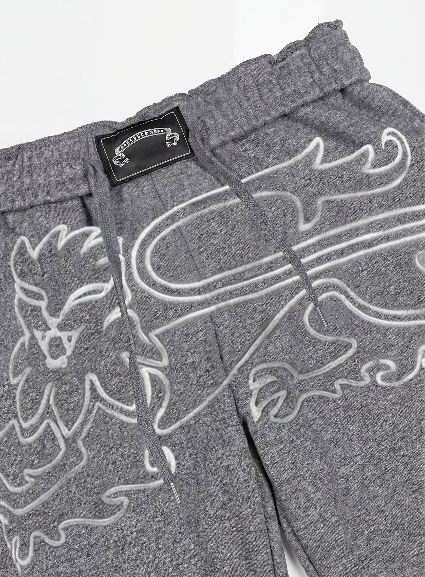 [w-pts26-002] Titan Stroke Baggy Joggers - Gray