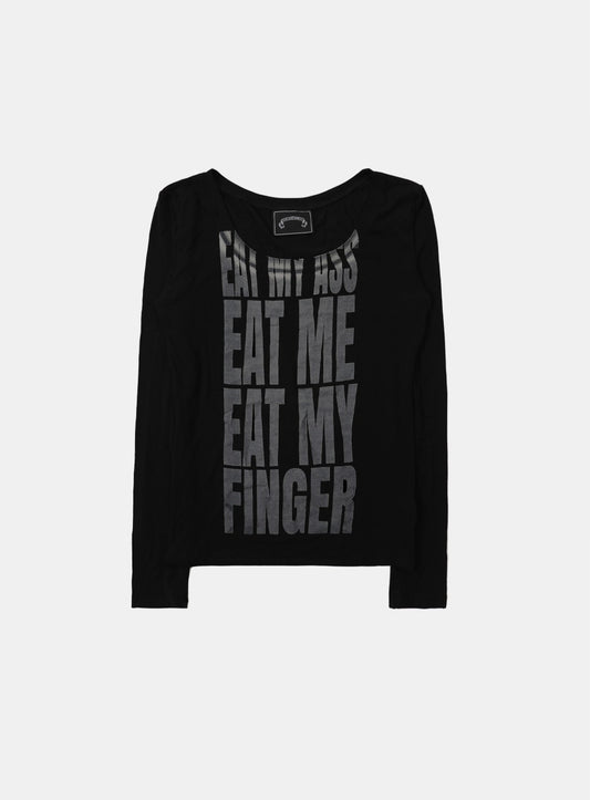 Eat Me Loose Fit Tee - Black