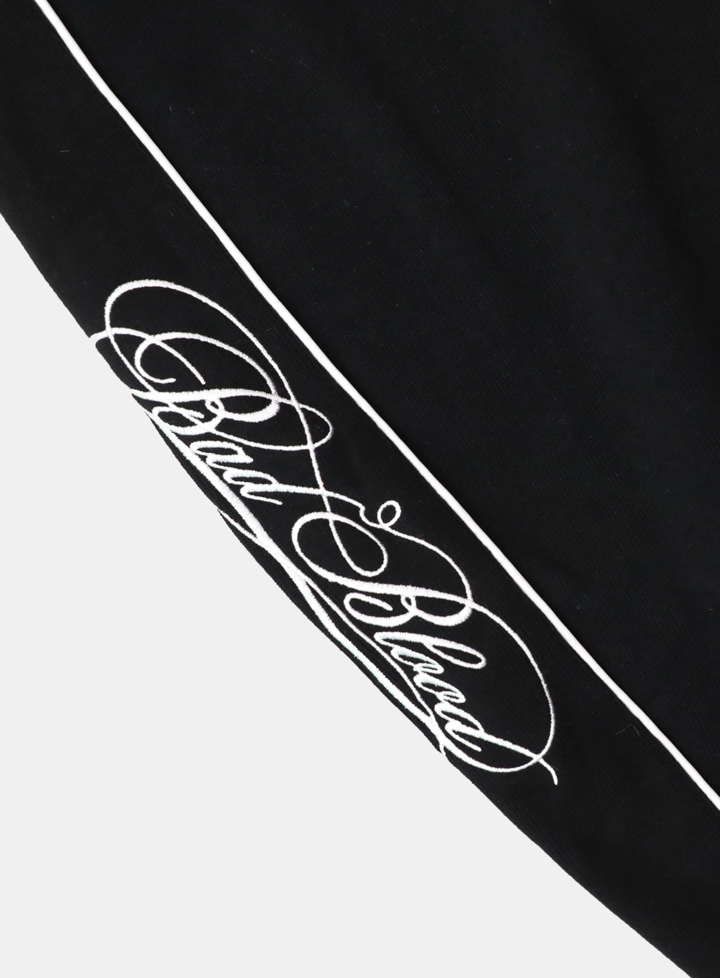 [w-pts25-090] Dark Classic Knit Track Pants - Black