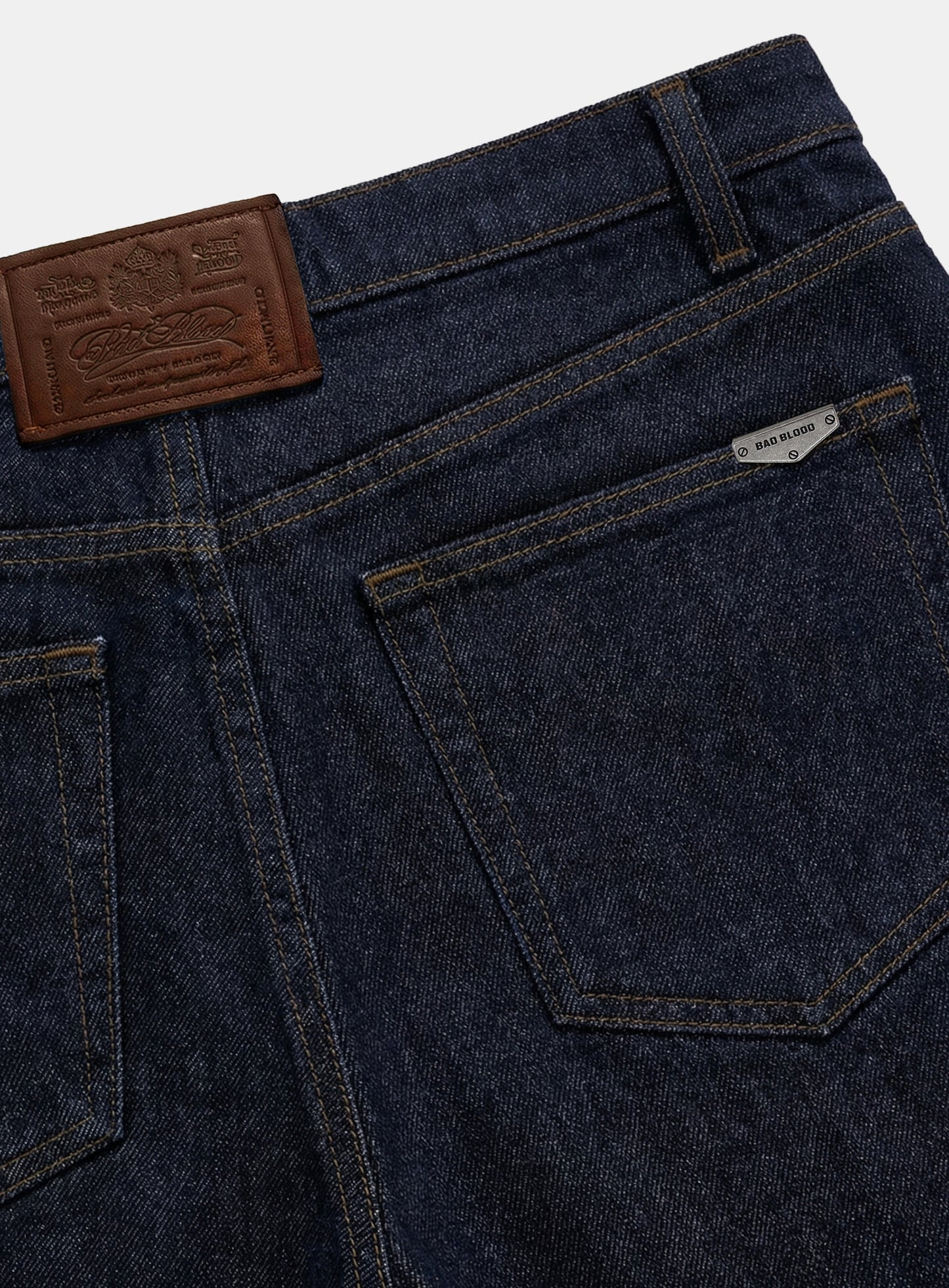 [w-pts26-043] 701 Semi Curved Fit Pants - Denim blue