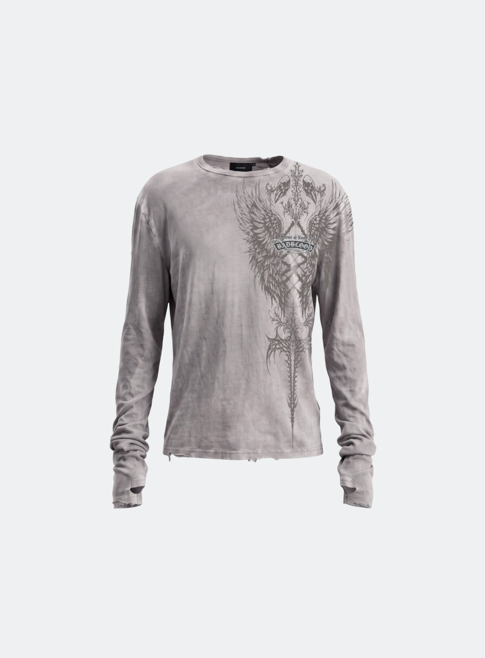 [w-tee26-295] T.M.V. RELIC CROSS Long Sleeve - Beige