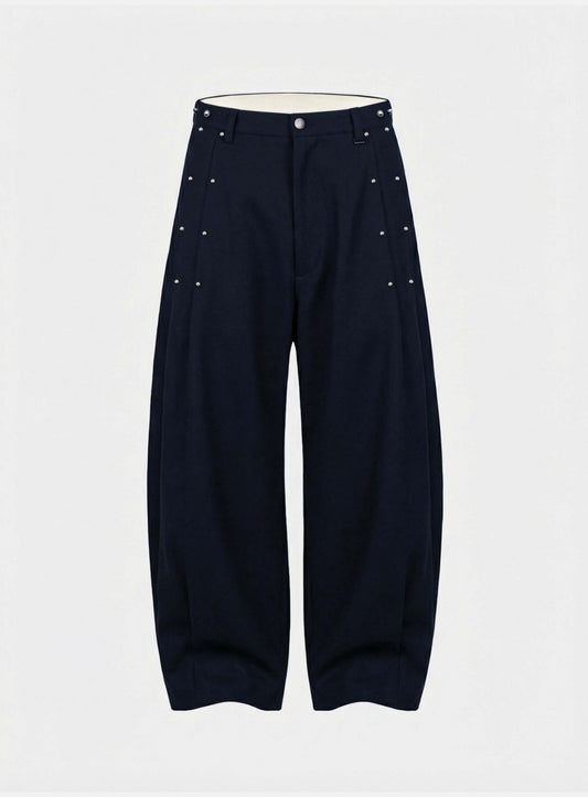 [w-pts26-046] Viper V2 Pintuck Slacks - Navy