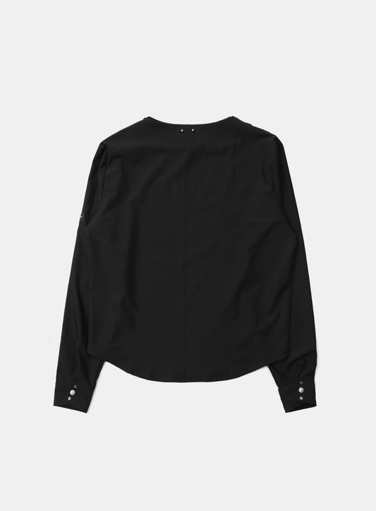 Viper Logo Boat Neck Long Sleeve - Black