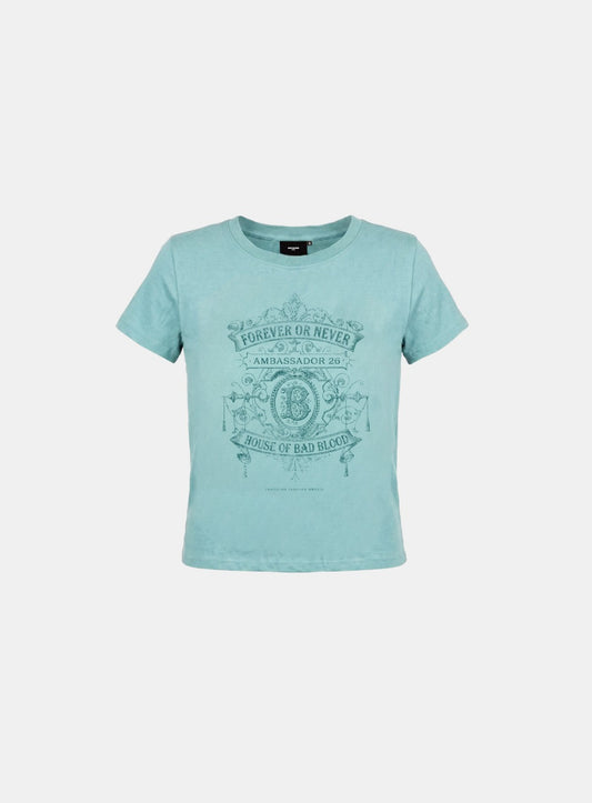 [w-tee26-248] Ambassador 26 Emblem Graphic 1/2 T-shirt - Mint
