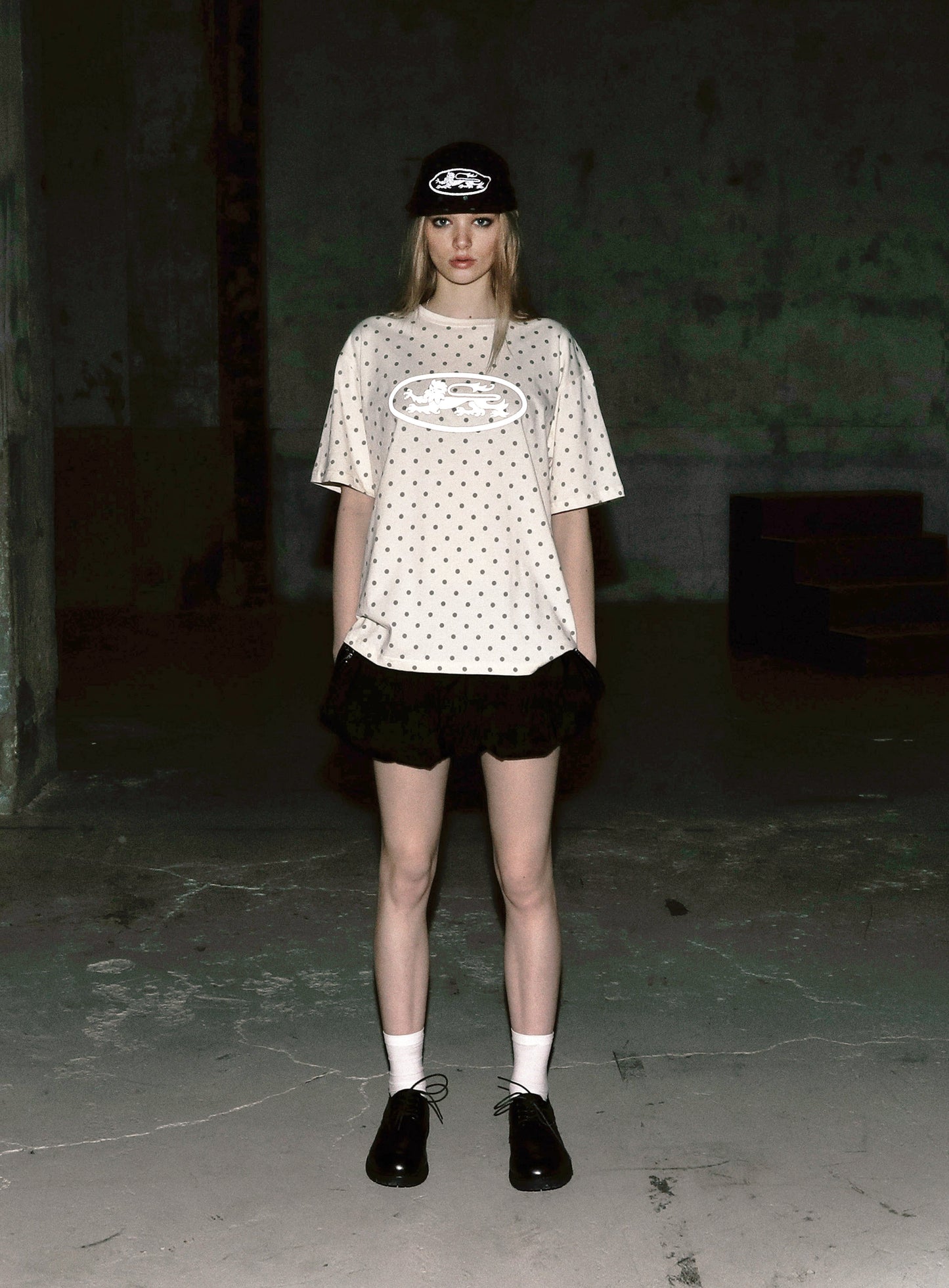 Mystic Basic T-Shirt - Cream Dot