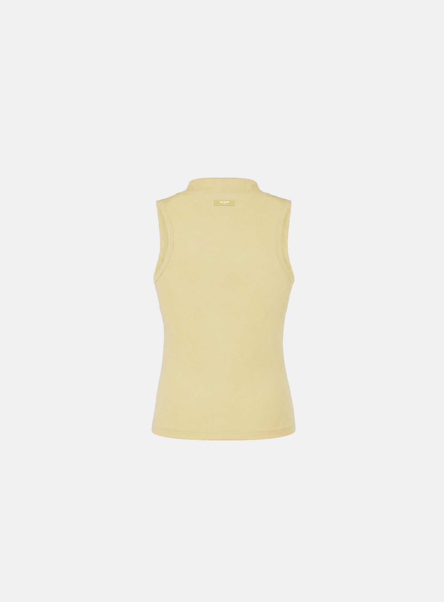 [w-tnk26-055] Everyday Mock-Neck Tank - Yellow