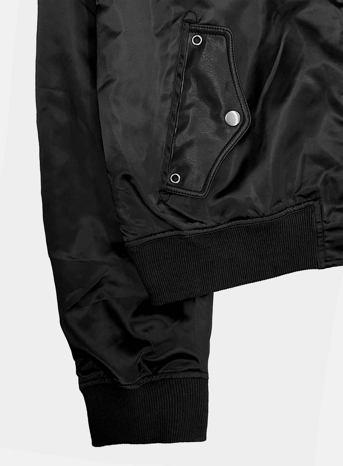 [w-jkt25-071] Nylon A2 Bomber Jacket - Black