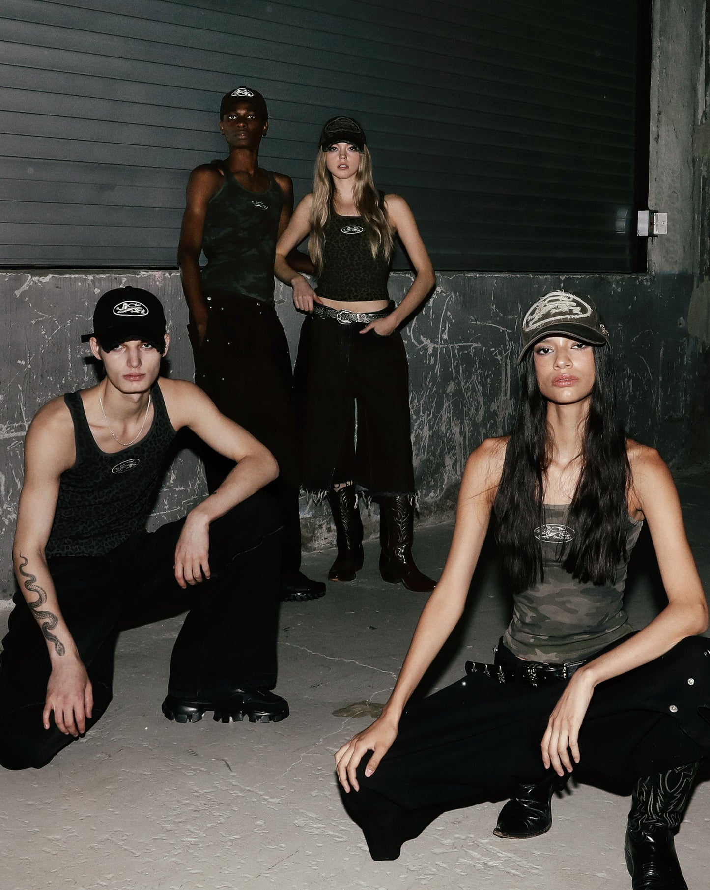 Mystic Tank Slim Fit - Black Camo