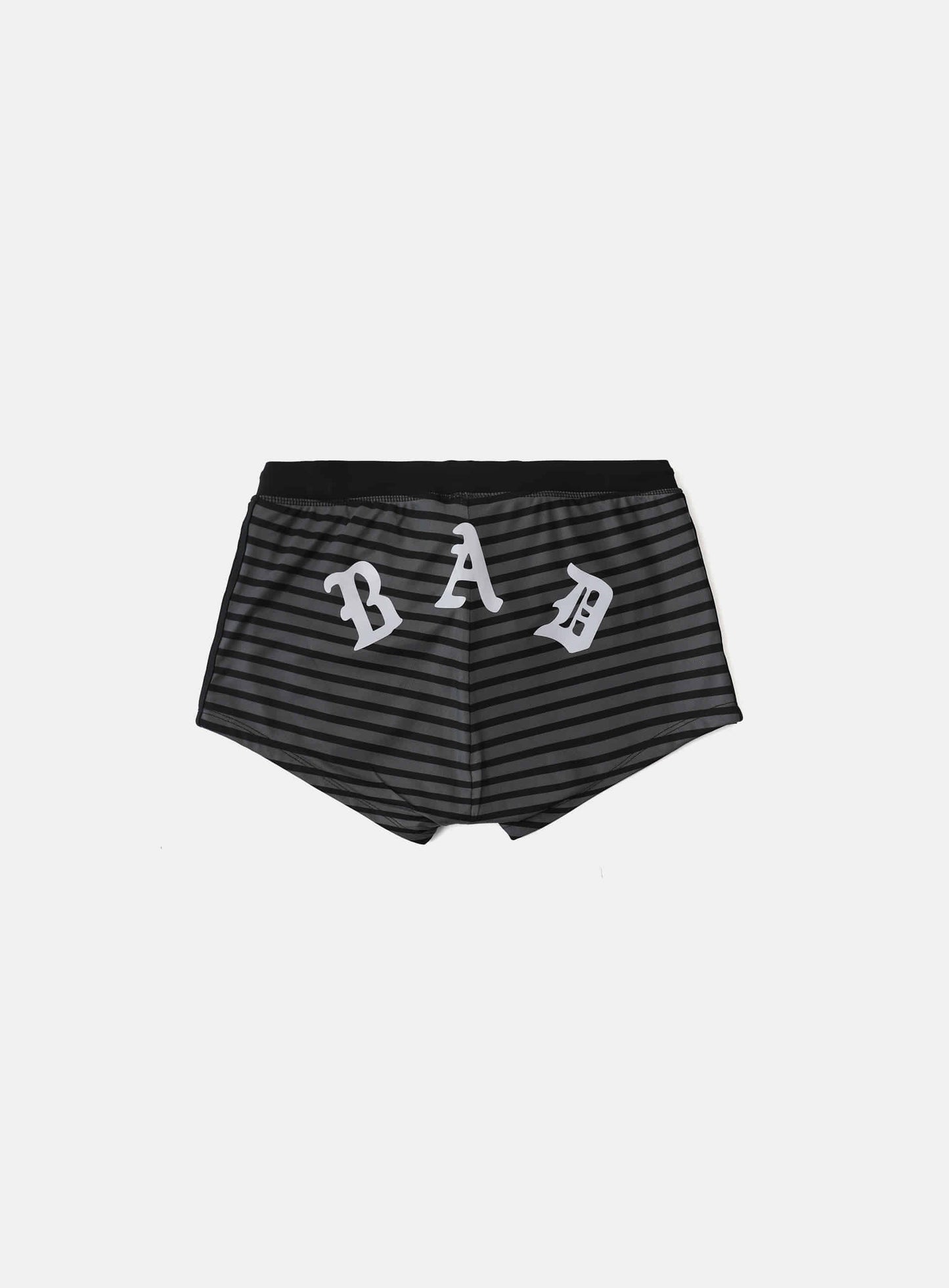[AQUA] Tiny Logo Boy Shorts - Black/Stripe