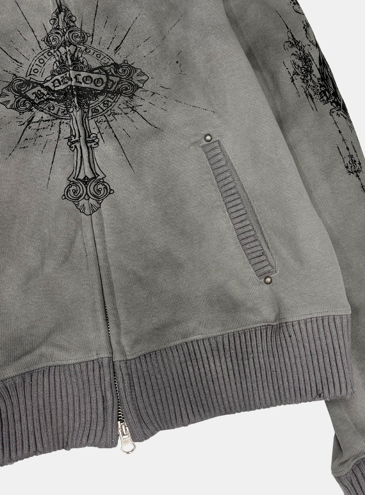 [w-jkt26-071] TMV SAINT DOMINIC Full-Zip Knit Track Top - Charcoal