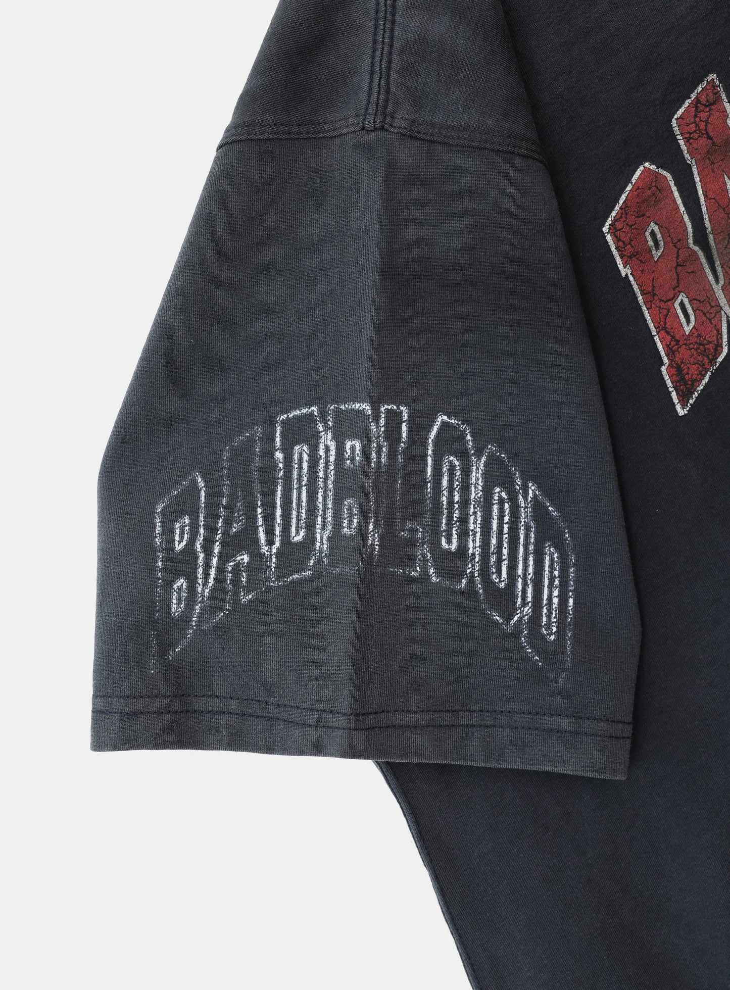 Workshop Print Distressed T-Shirt - Navy