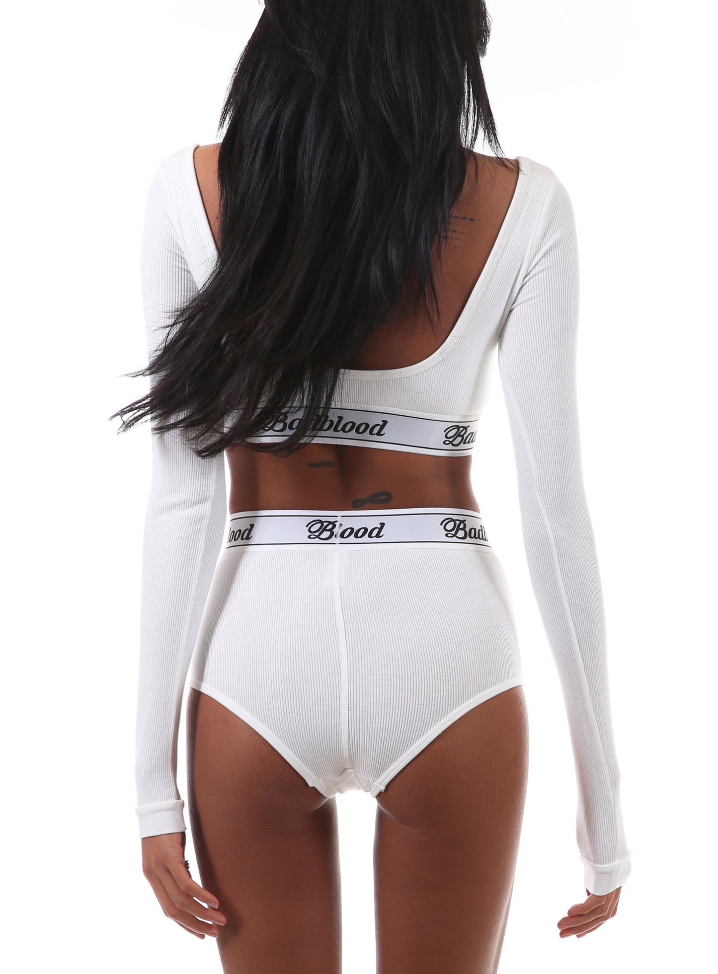 [w-pnt20-026]MODAL COTTON RIB BRIEF IN WHITE