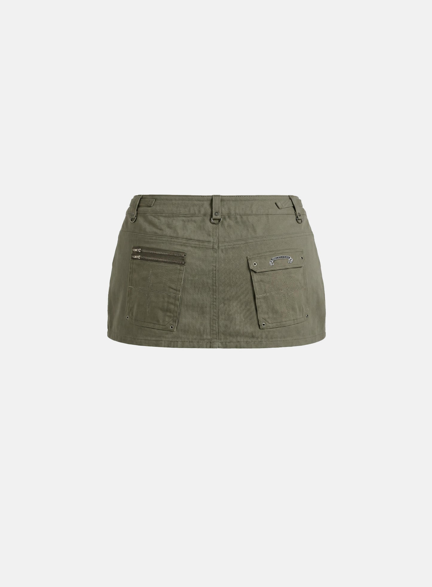 [w-skt26-016] Alpha 1 Utility Cargo Skirt - Khaki