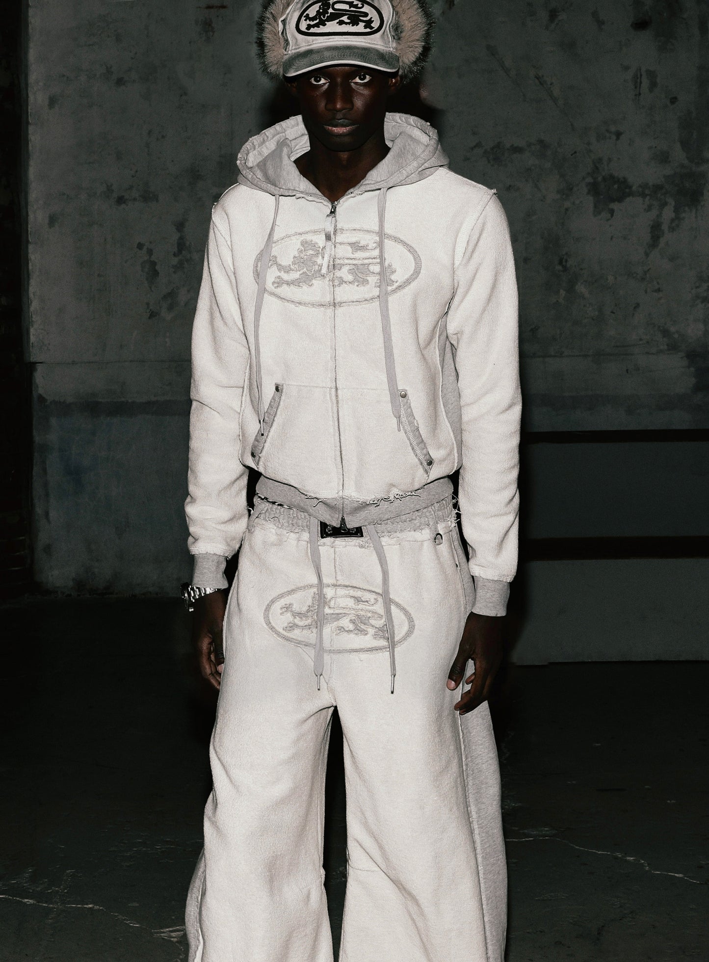 Mystic Capsule Hooded Zip-Up - Inside Out Gray