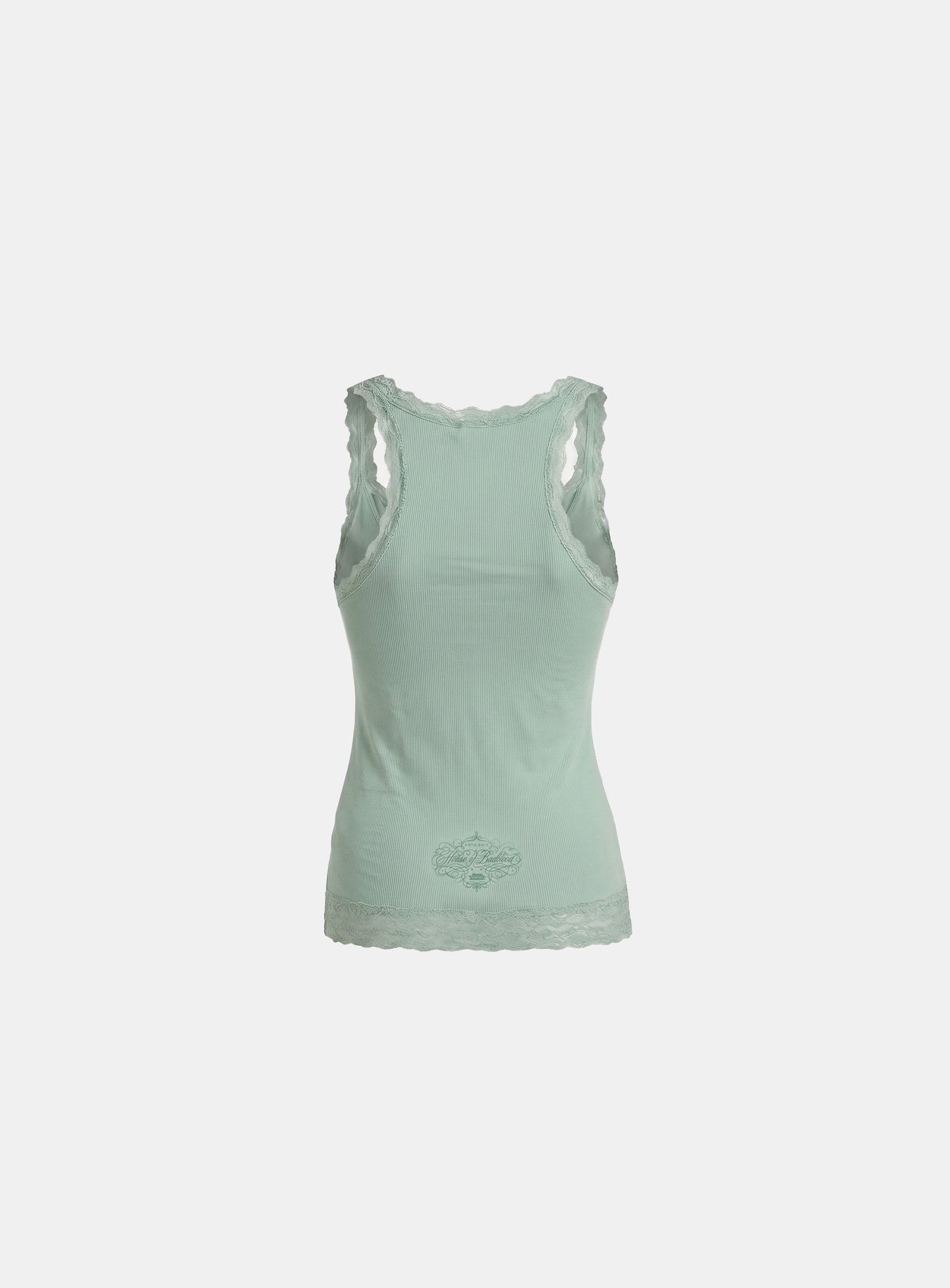 [w-tnk26-074] H.B.B. Lace Classic Tank - Mint Green