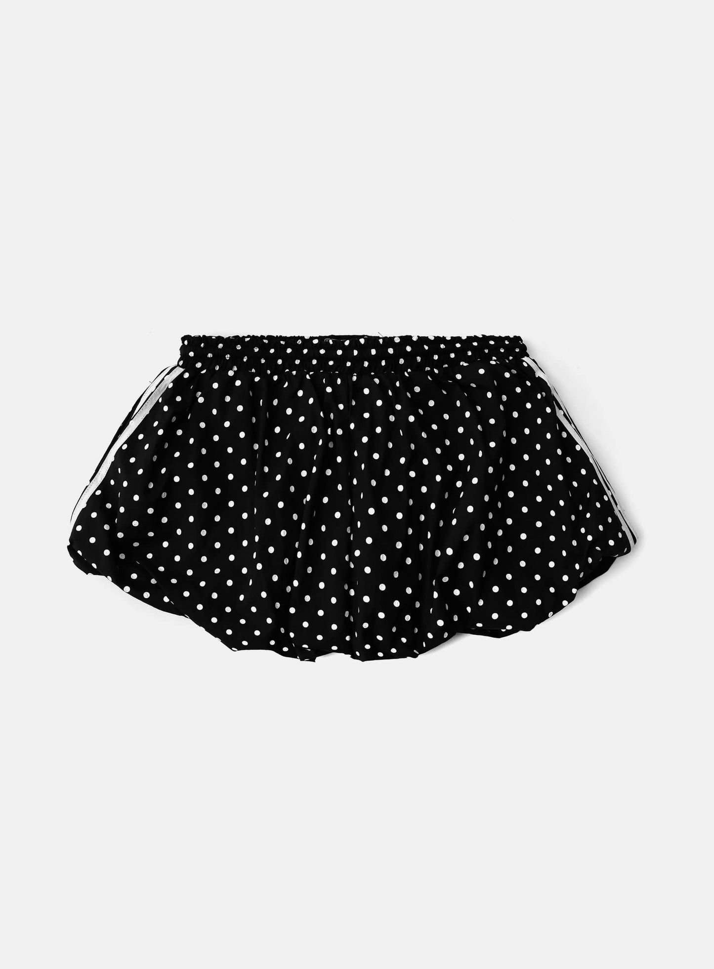 Mystic Billy Nylon Balloon Mini Skirt - Black Dot