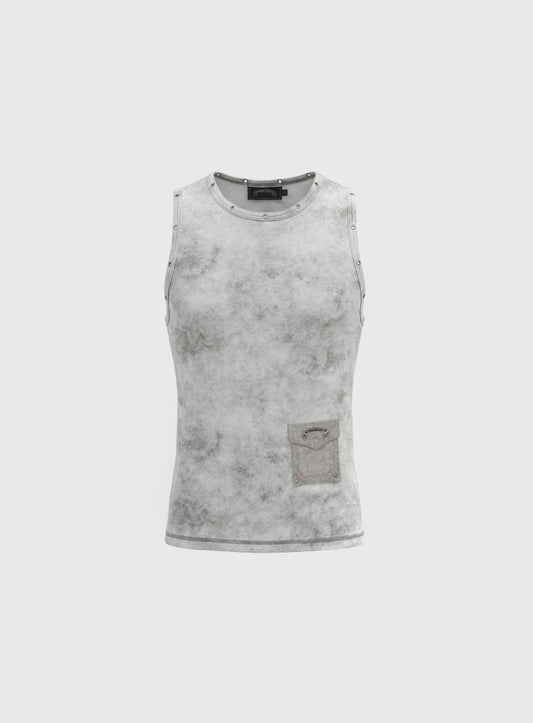 [w-tnk26-001] Viper Cotton Rib Tank 01 - White