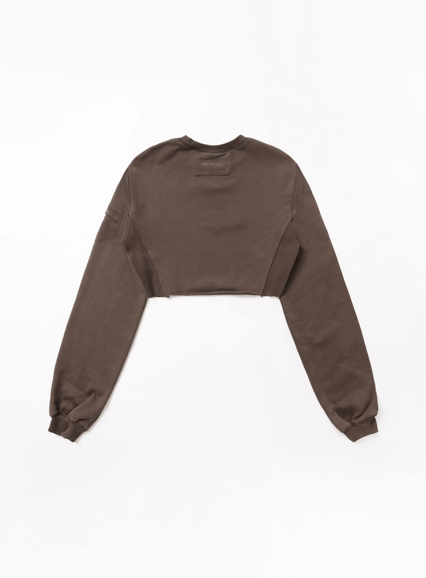 Old Effect Crop Sweatshirt - Orc