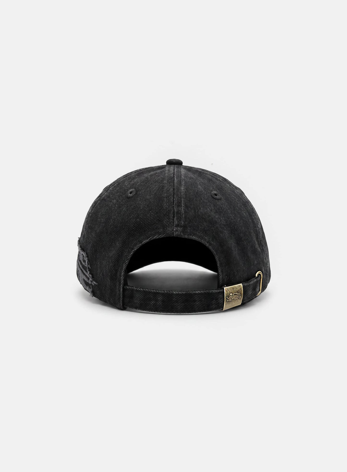 [w-hat26-005] Mystic Distressed Ball Cap - Black