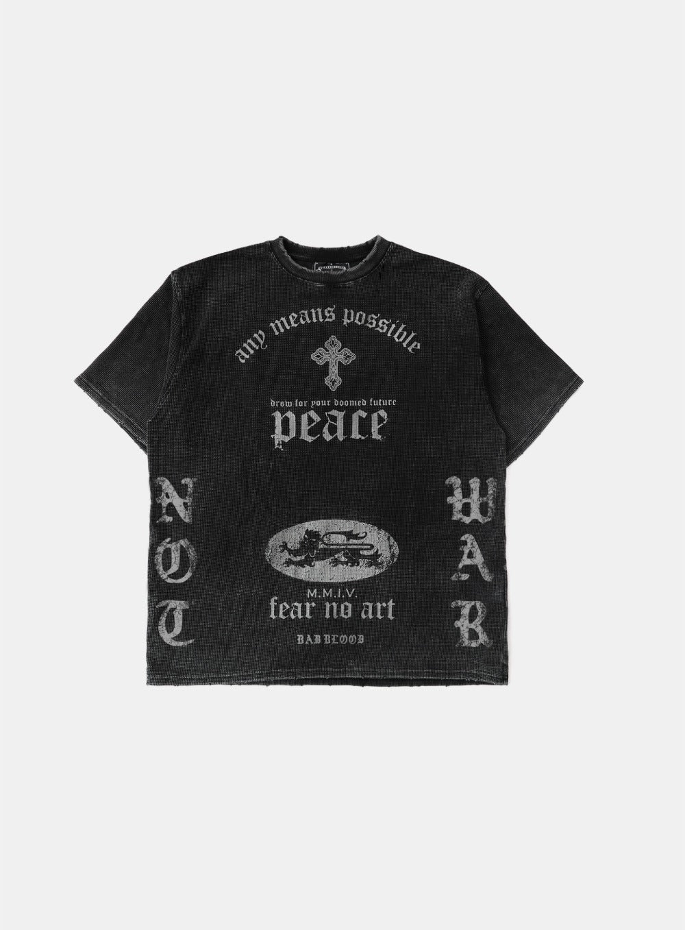 PEACE NOT WAR T-shirt - Dusty Black