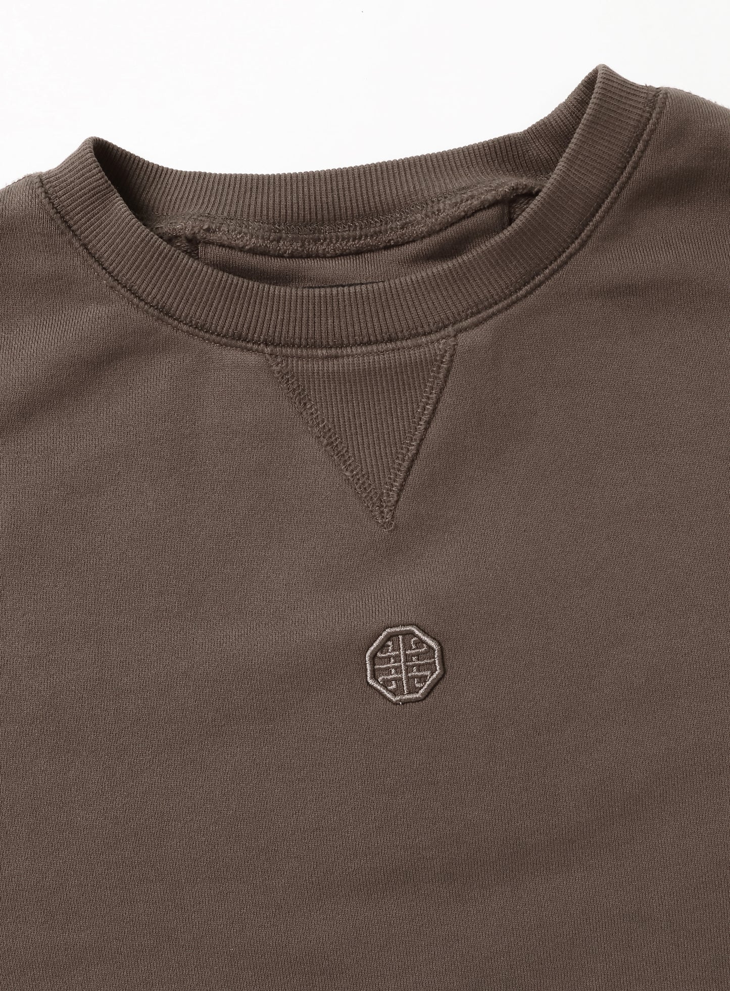 Old Effect Crop Sweatshirt - Orc