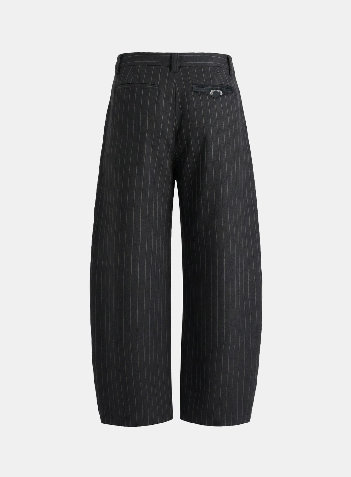 [w-pts26-047] Viper V2 Pintuck Slacks - Charcoal stripe