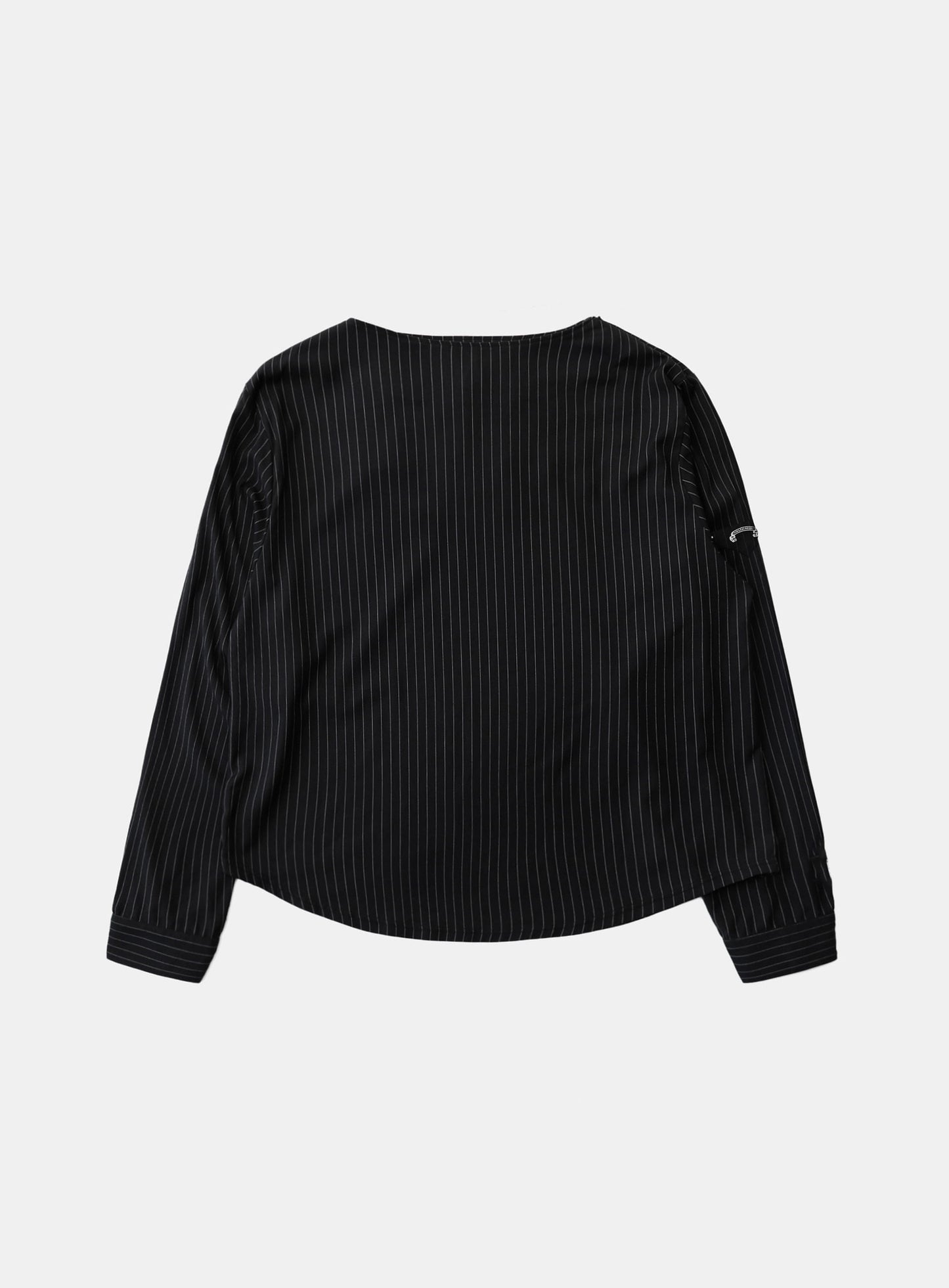 Viper Logo Boat Neck Long Sleeve - Black/Stripe