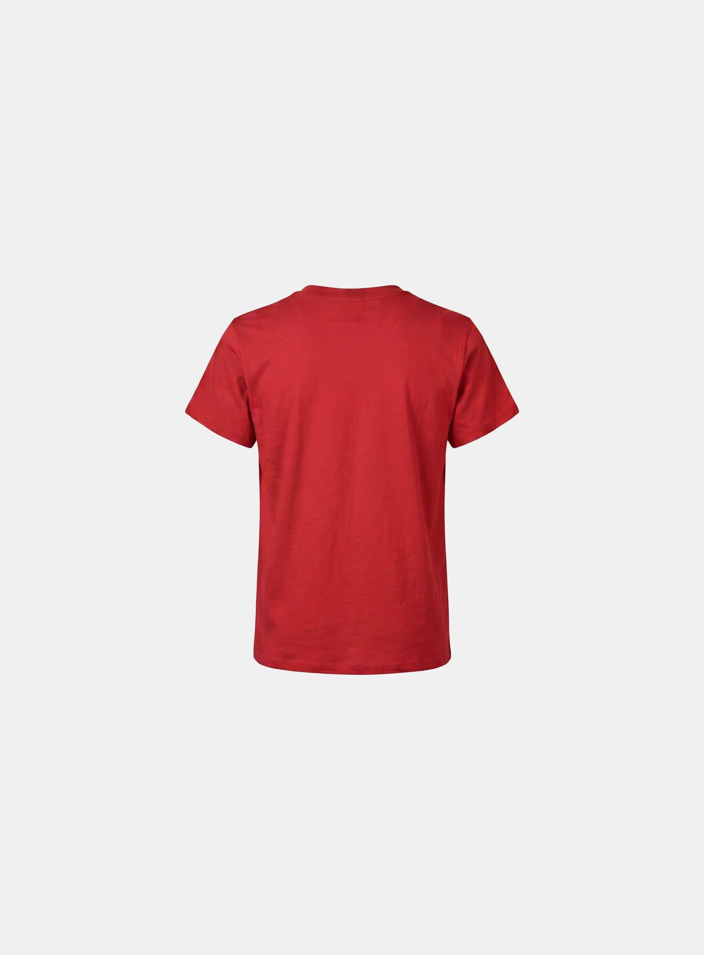 [w-tee26-235] Translation Stack Graphic 1/2 T-Shirt - Red
