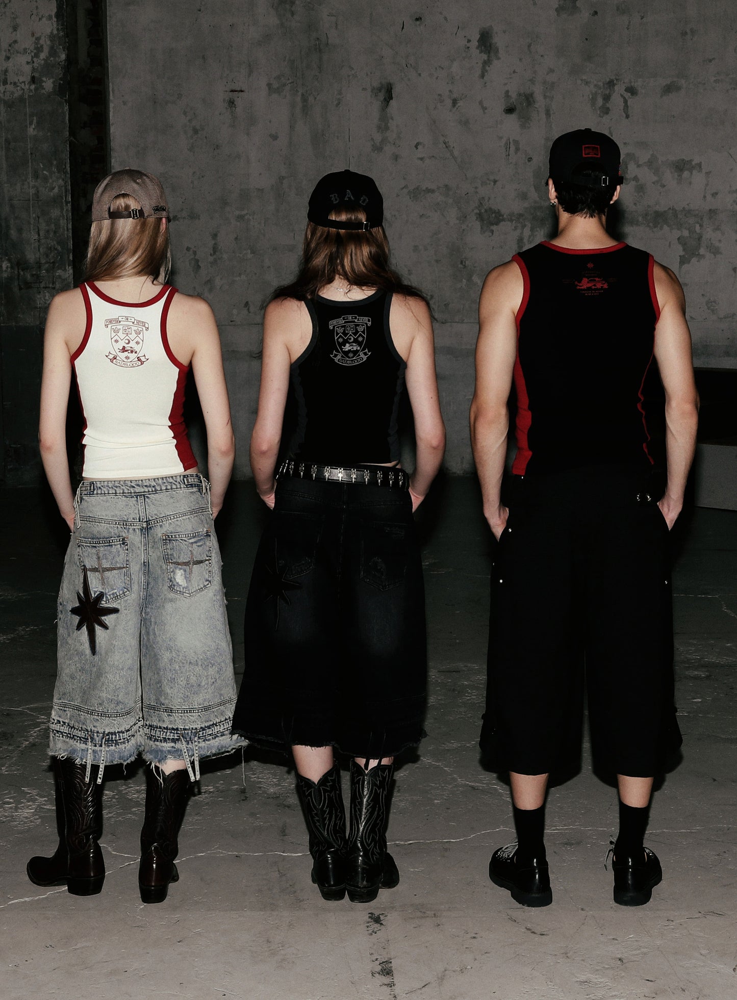Workshop Shield Print Tank - Black/Charcoal