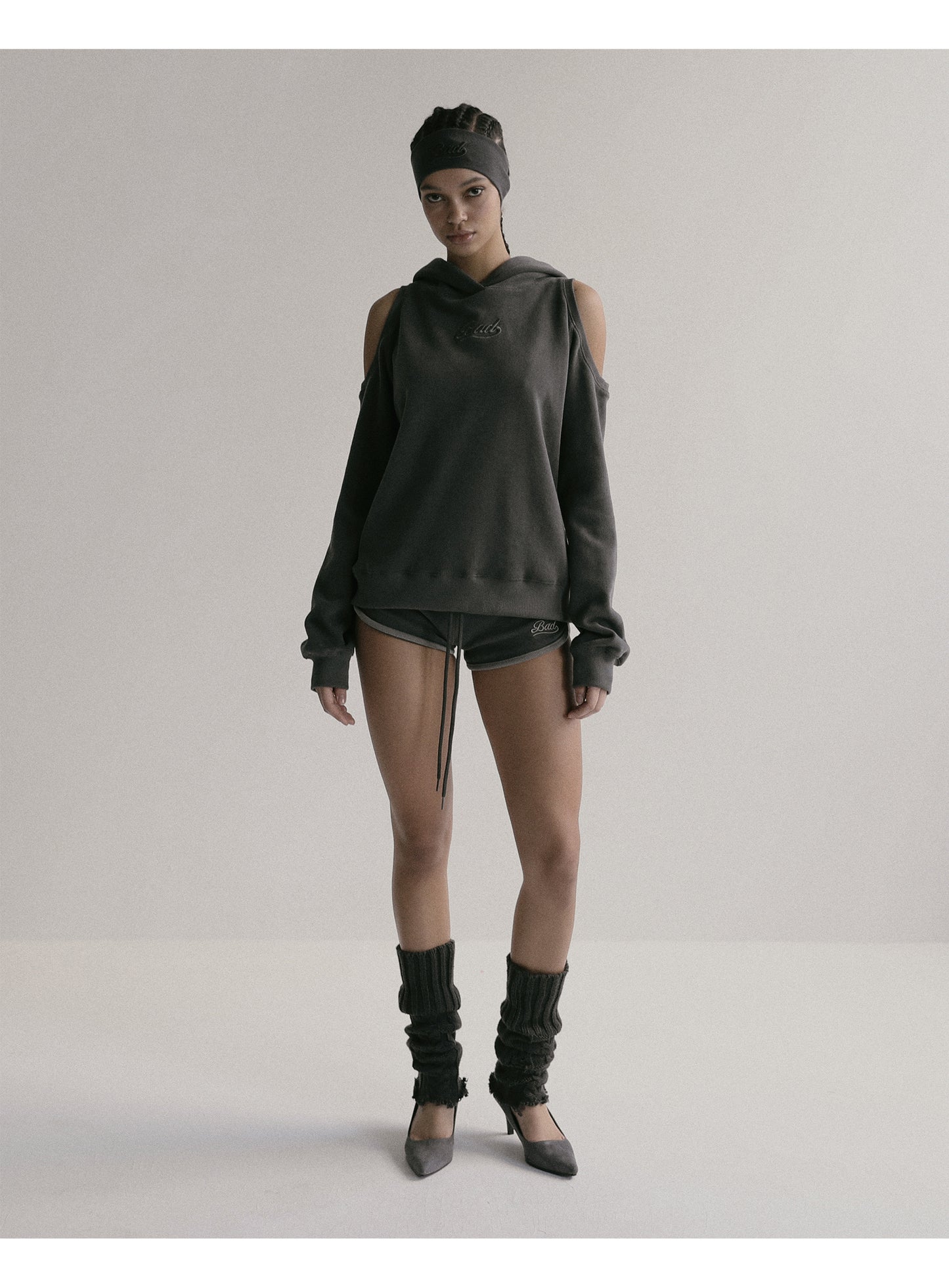 Beyond Soft Cutout Hoodie – Charcoal