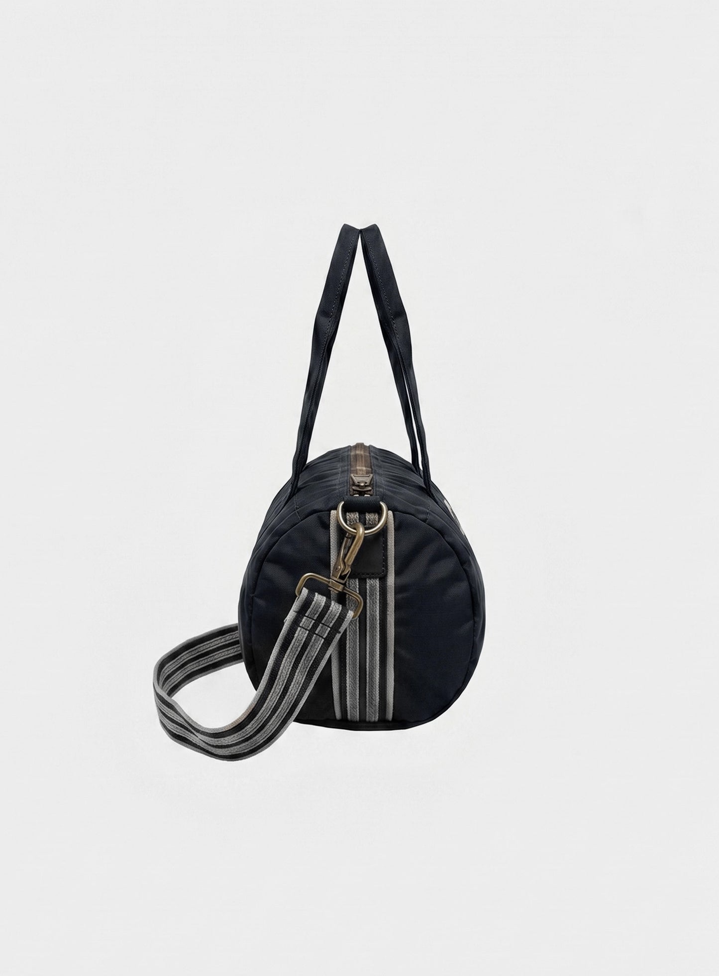 [w-bag26-002] Billy Nylon Duffle Bag Small - Black