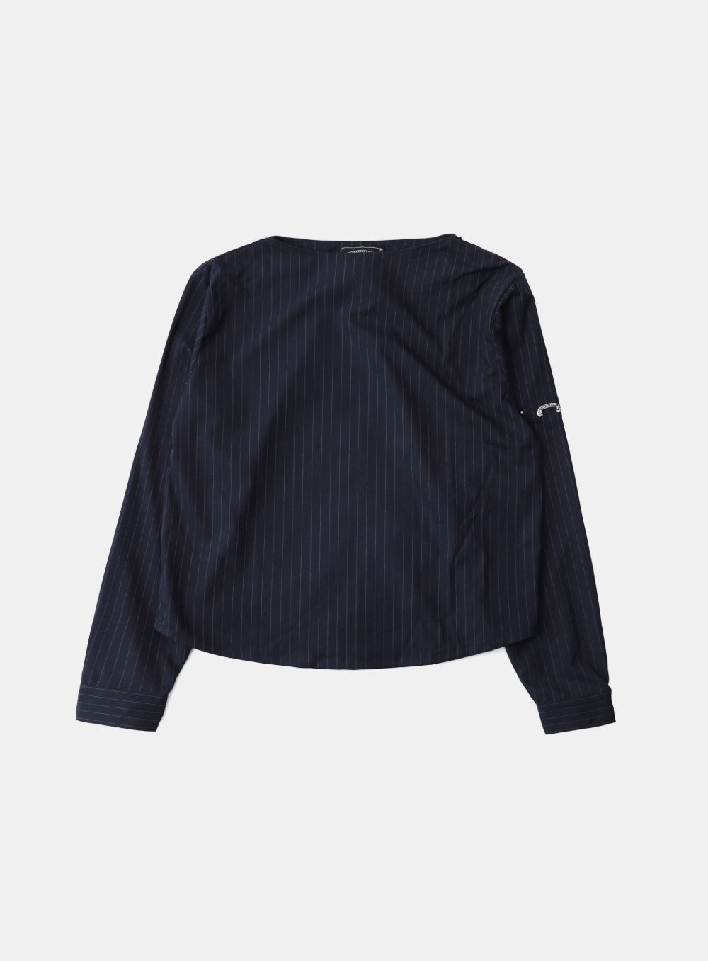 Viper Logo Boat Neck Long Sleeve - Navy/Striped