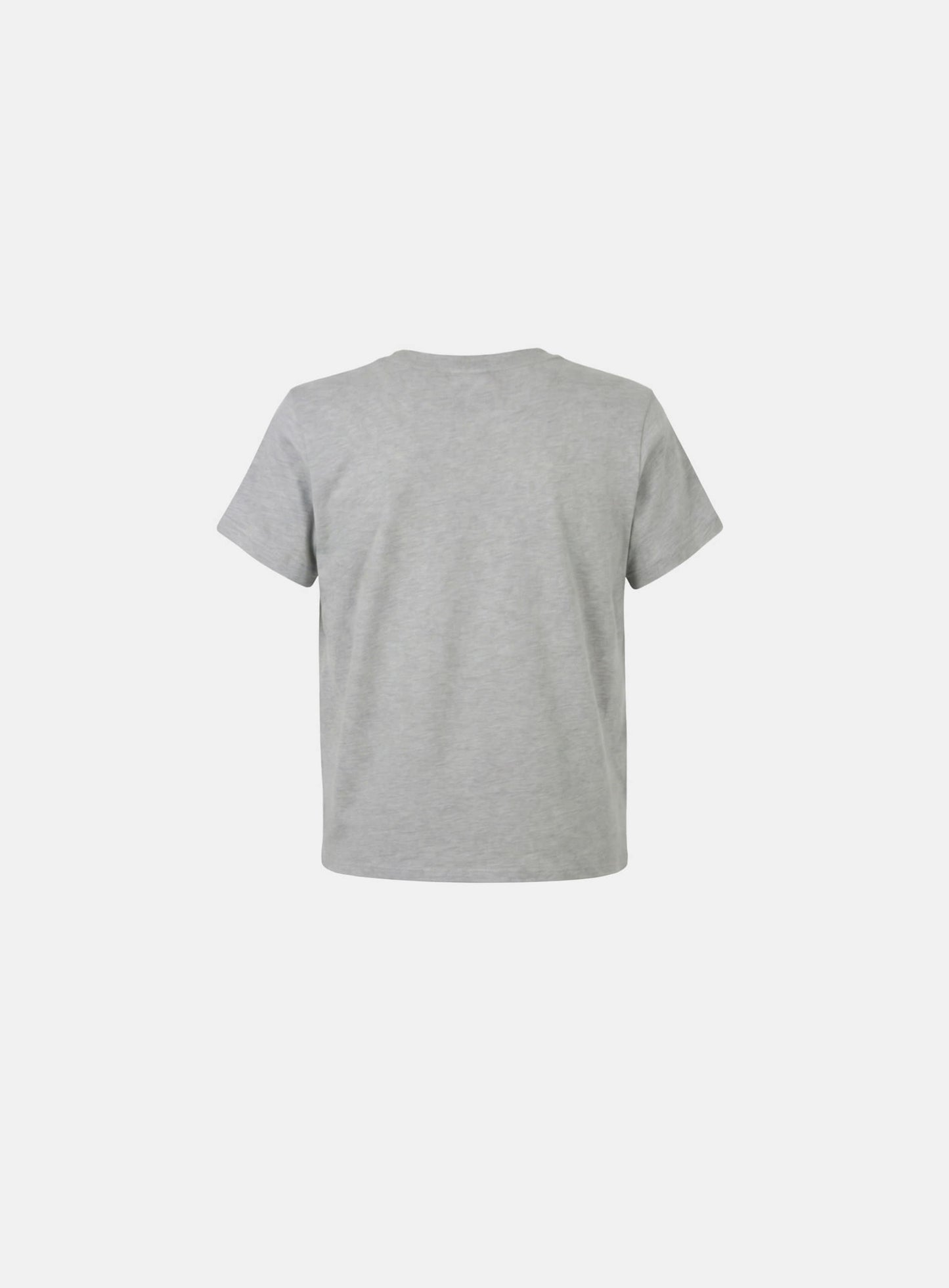 [w-tee26-233] Translation Stack Graphic 1/2 T-Shirt - Gray
