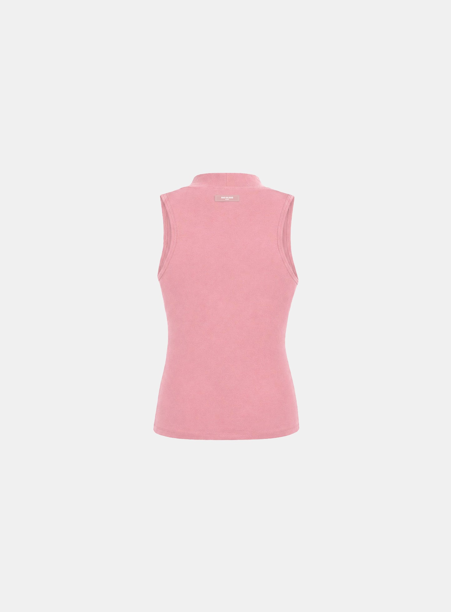[w-tnk26-056] Everyday Mock-Neck Tank - Pink