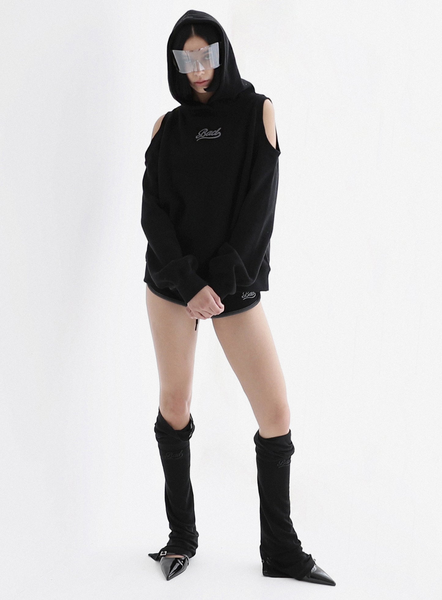 Beyond Soft Cutout Hoodie - Black