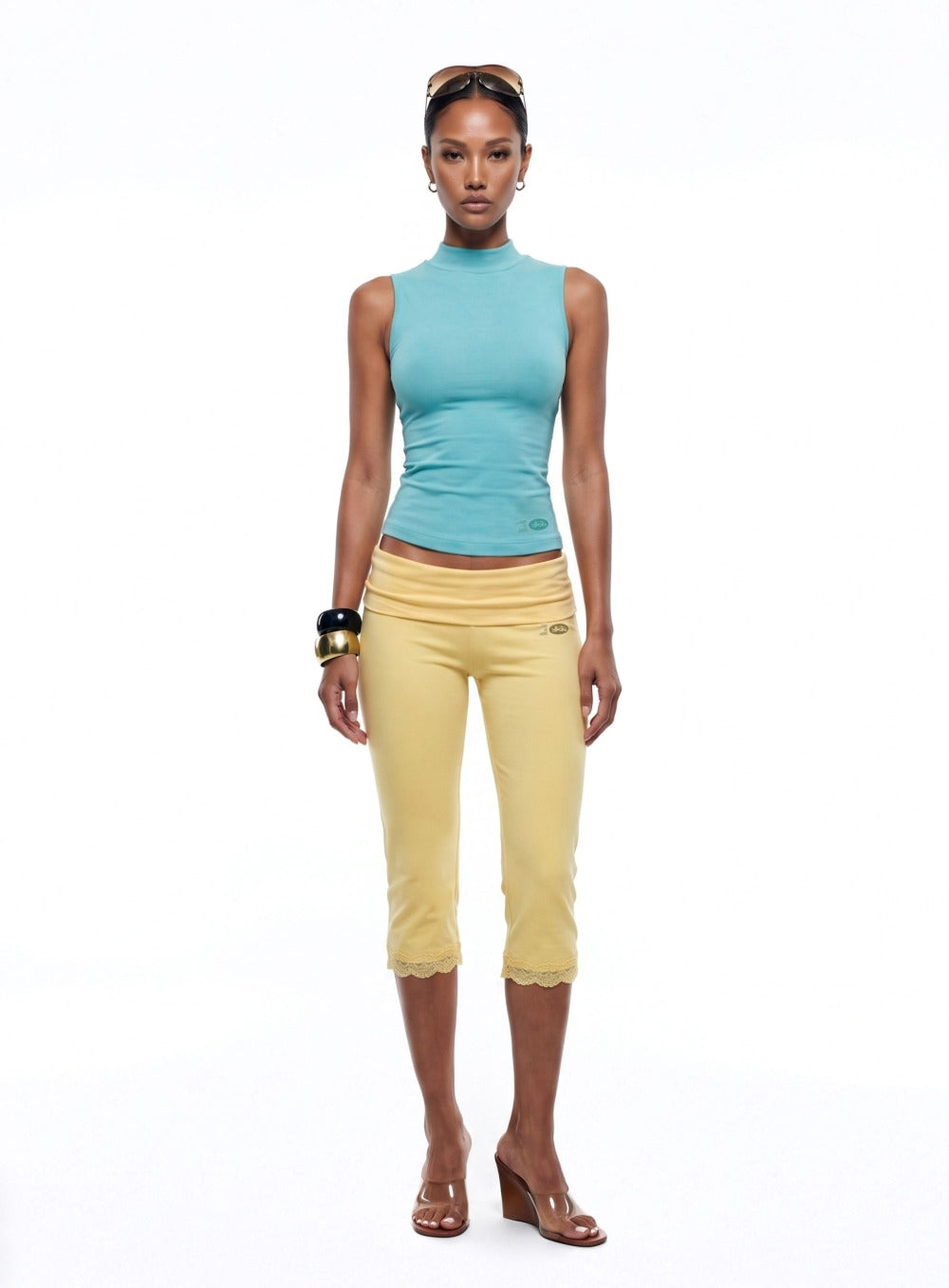 [w-tnk26-054] Everyday Mock-Neck Tank - Mint