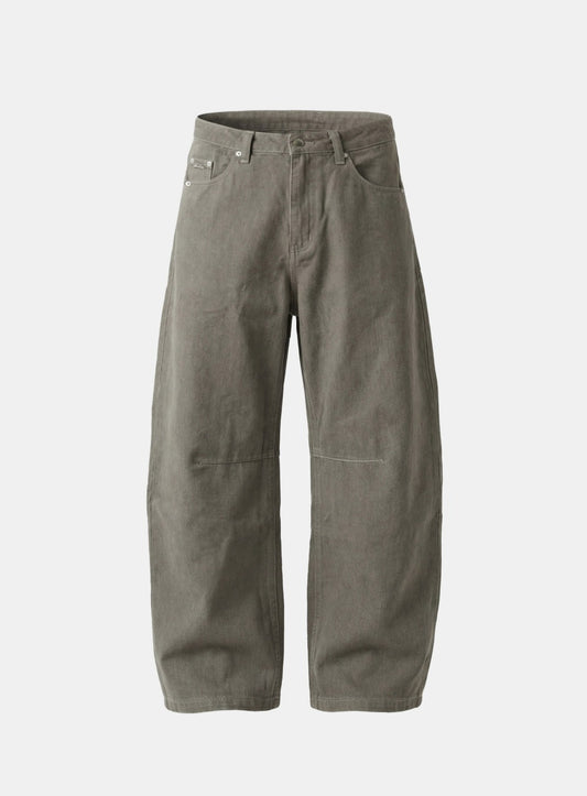 [w-pts26-045] 701 Semi Curved Fit Pants - Gray