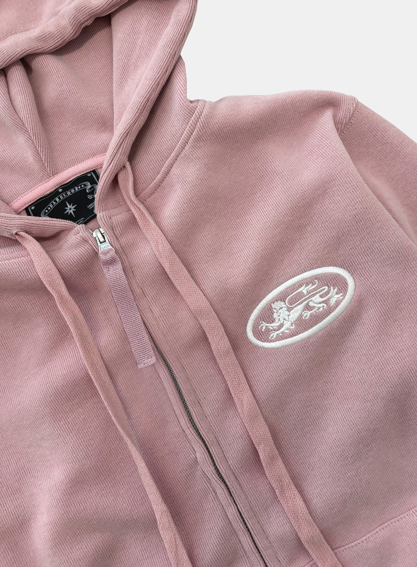 [w-hde26-019] Mystic Capsule Slim-Fit Zip-Up Hoodie - Pink