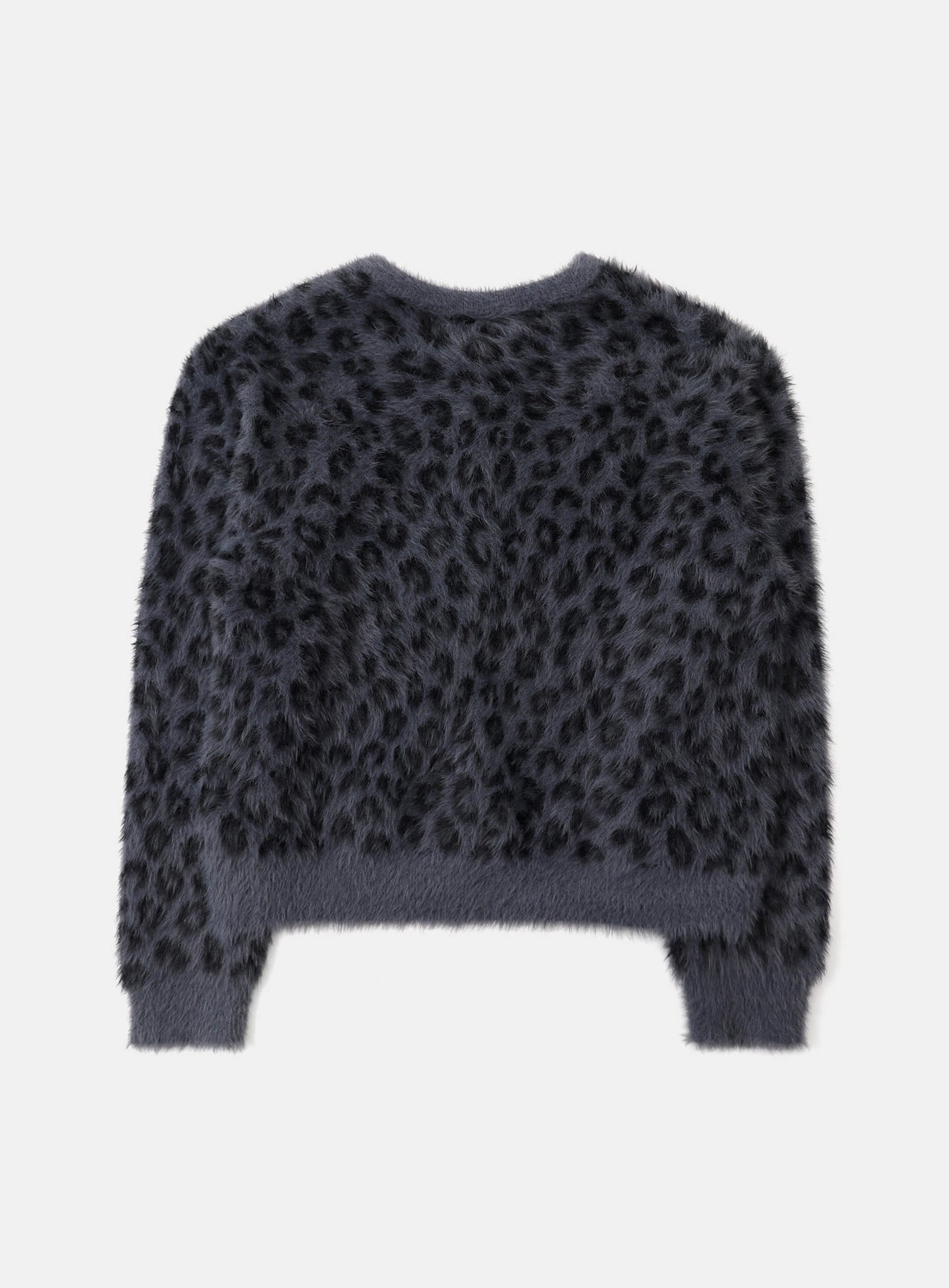 [w-cdg25-015] Viper Mohair Cardigan - Black Leopard