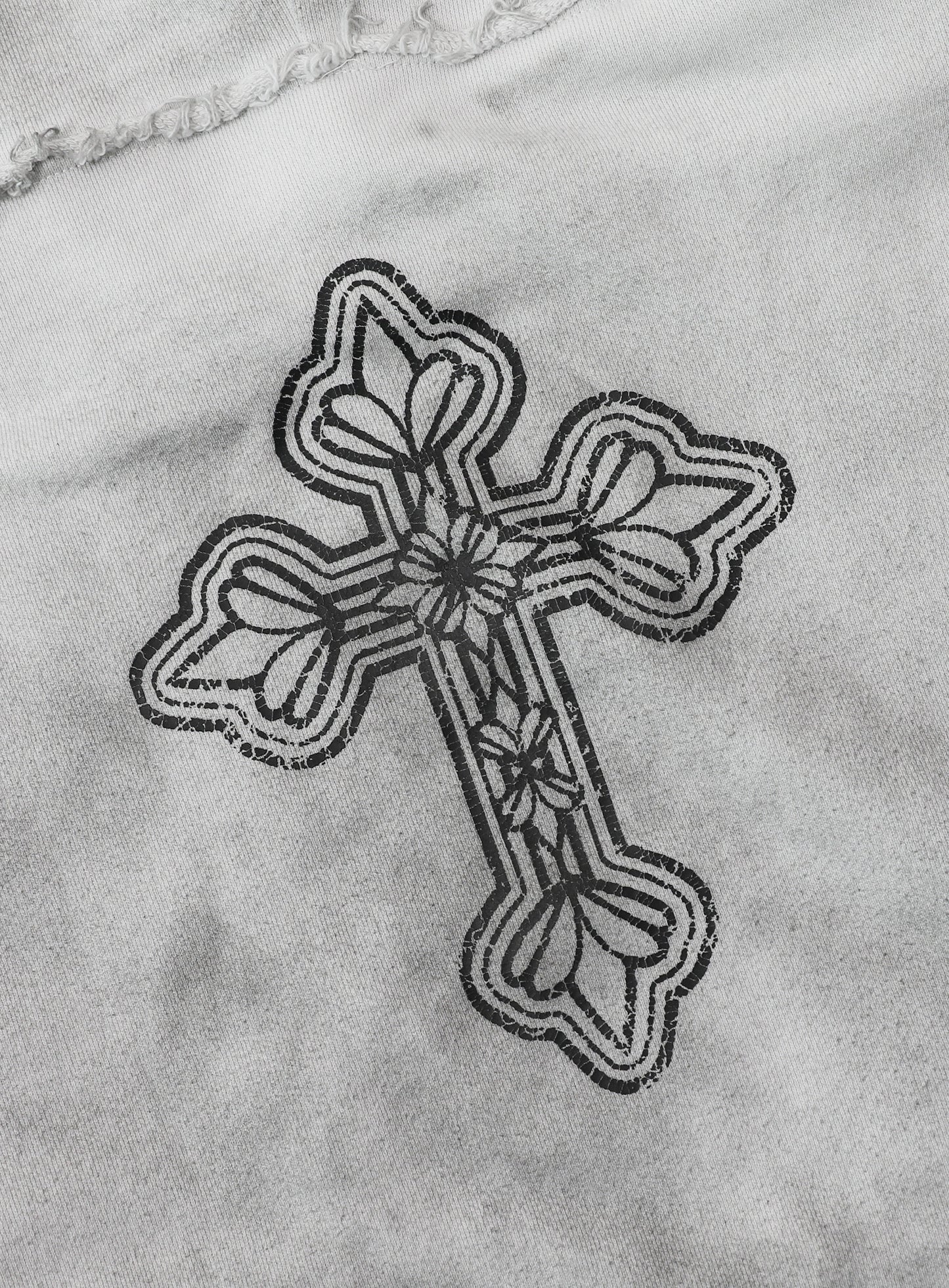 PEACE NOT WAR Hooded Zip-Up - Dusty White