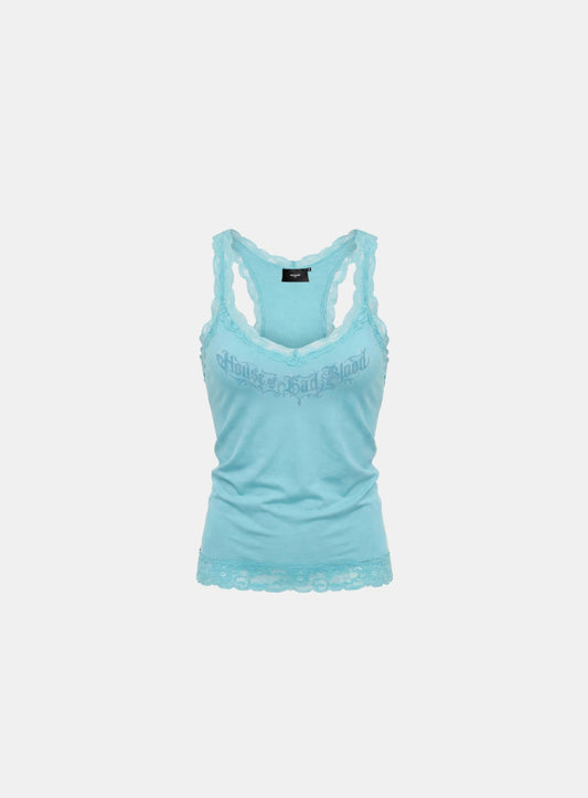 [w-tnk26-073] H.B.B. Lace Classic Tank - Mint