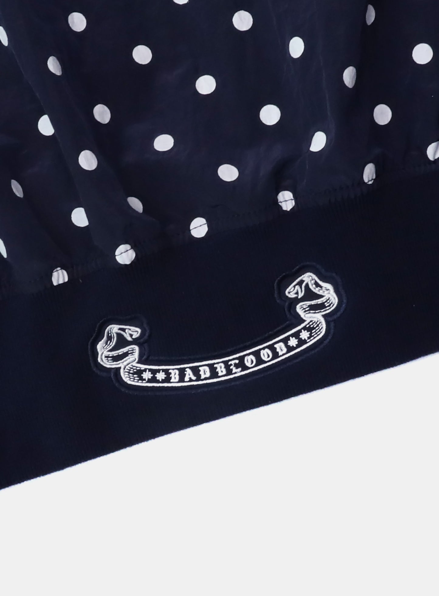 Mystic Billy Nylon Track Jacket - Navy Dot