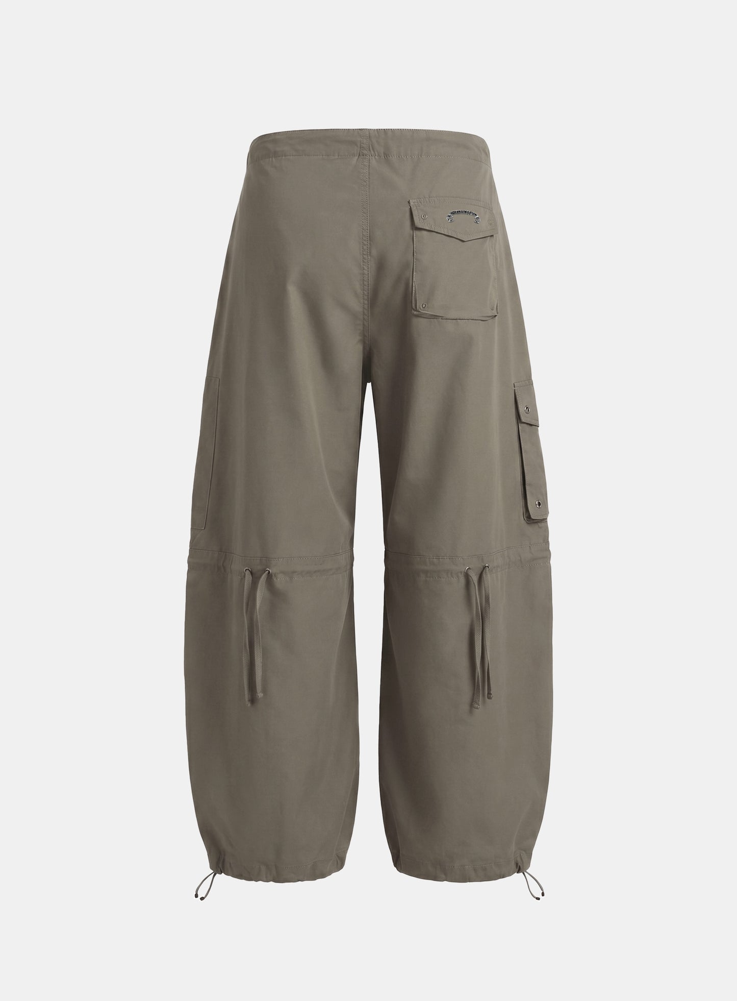 [w-pts26-079] Contour Curved Fit Cargo Pants - Khaki