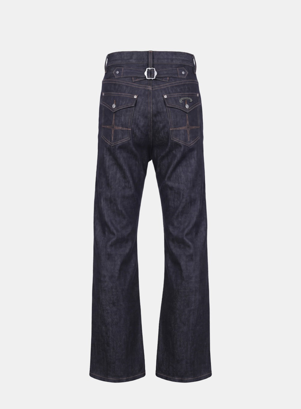 [w-pts26-133] 0129 LOW CROTCH Regular Curve Bootcut Pants - Rigid Blue Denim