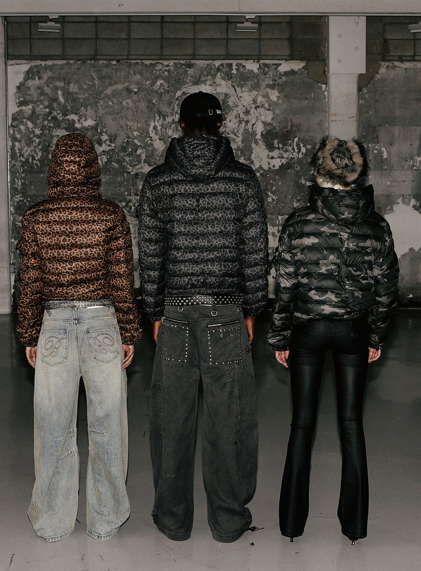 Viper 31-1 Lightweight Hooded Puffer - Grey Leopard