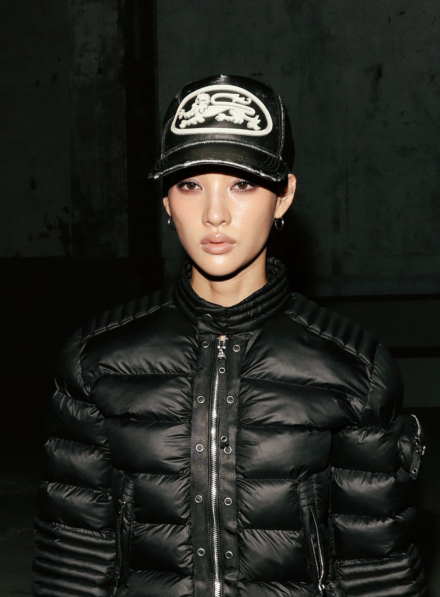 Mystic Big Patch Ball Cap - Blackwashed Leather