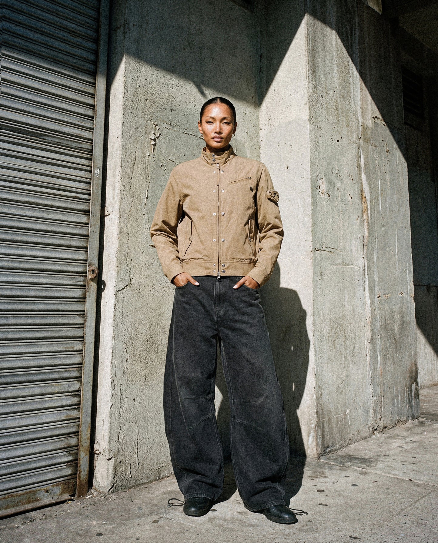 [w-jkt25-072] Viper v2 High-Neck Jacket - Beige